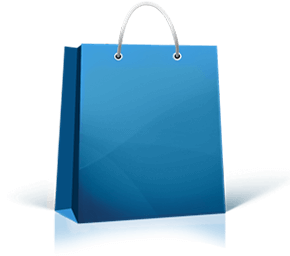 Blue shopping bag